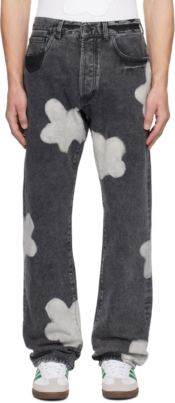 Photo: FORMA Black Bleached Flowers Jeans