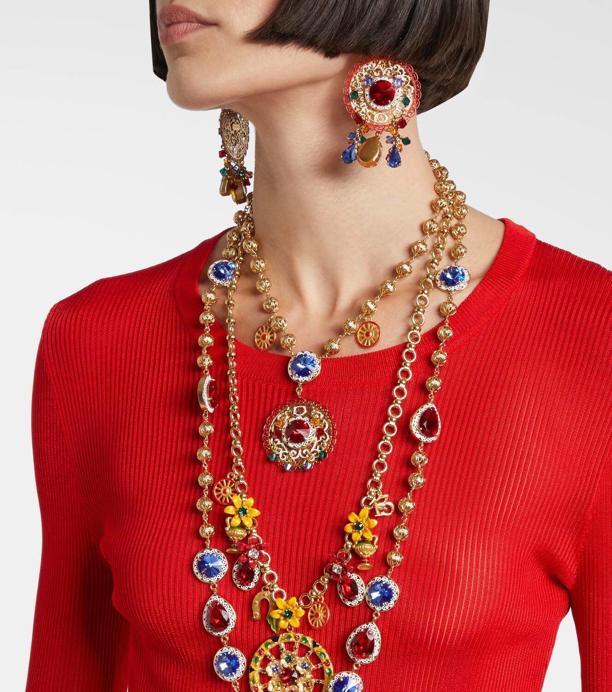 Dolce&Gabbana Embellished pendant necklace