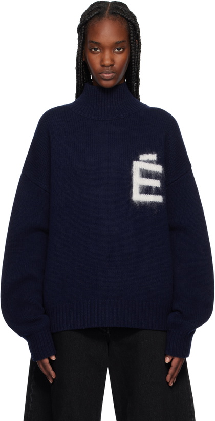 Photo: Études Navy Recycled Wool Turtleneck