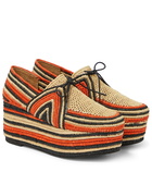 Gabriela Hearst - x Clergerie woven raffia platforms