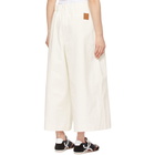 Loewe White Denim Cropped Jeans