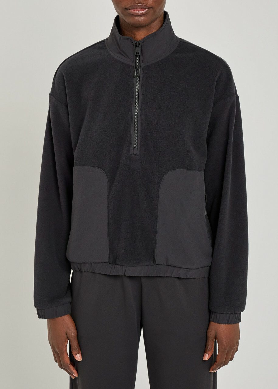 Vuori Aspen Half-zip Fleece Sweatshirt Black