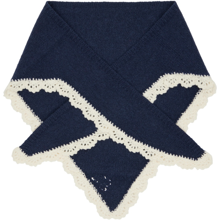 Photo: Sandy Liang Navy Peck Bonnet