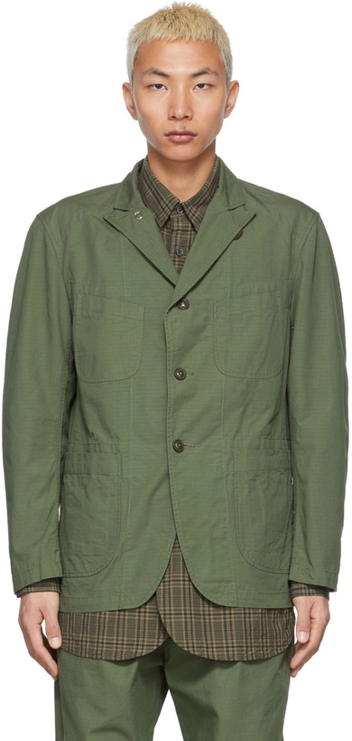 Photo: Engineered Garments Green Ripstop Shirt