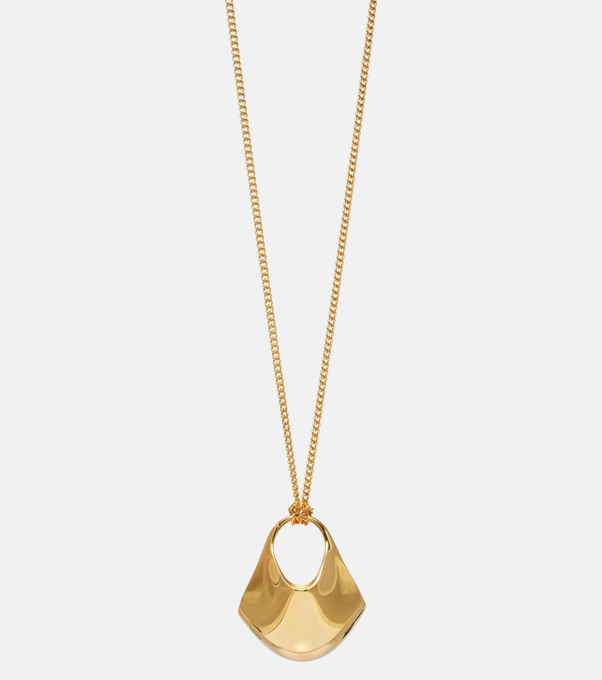 Khaite Lotus 18kt gold-plated pendant necklace