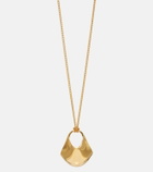 Khaite Lotus 18kt gold-plated pendant necklace
