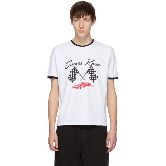 Photo: McQ Alexander McQueen White Racing Santa Rosa T-Shirt