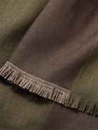 Loro Piana - Fringed Striped Cashmere and Silk-Blend Scarf