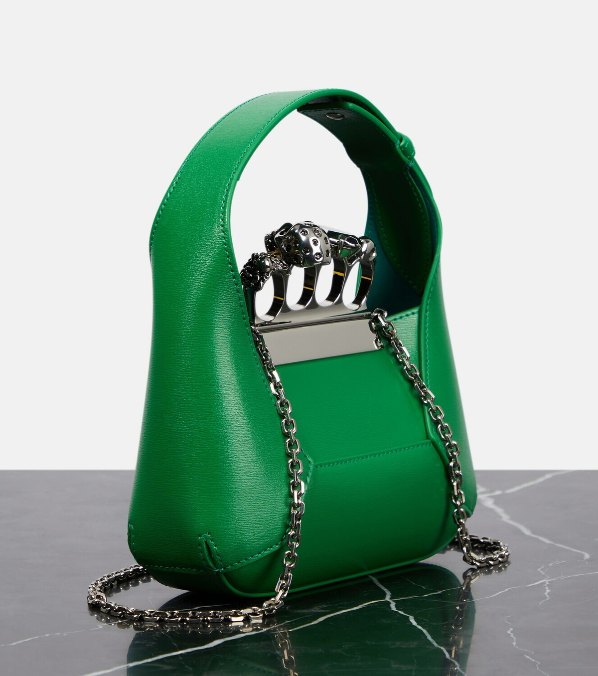 Alexander McQueen Jewelled Mini leather tote bag Alexander McQueen