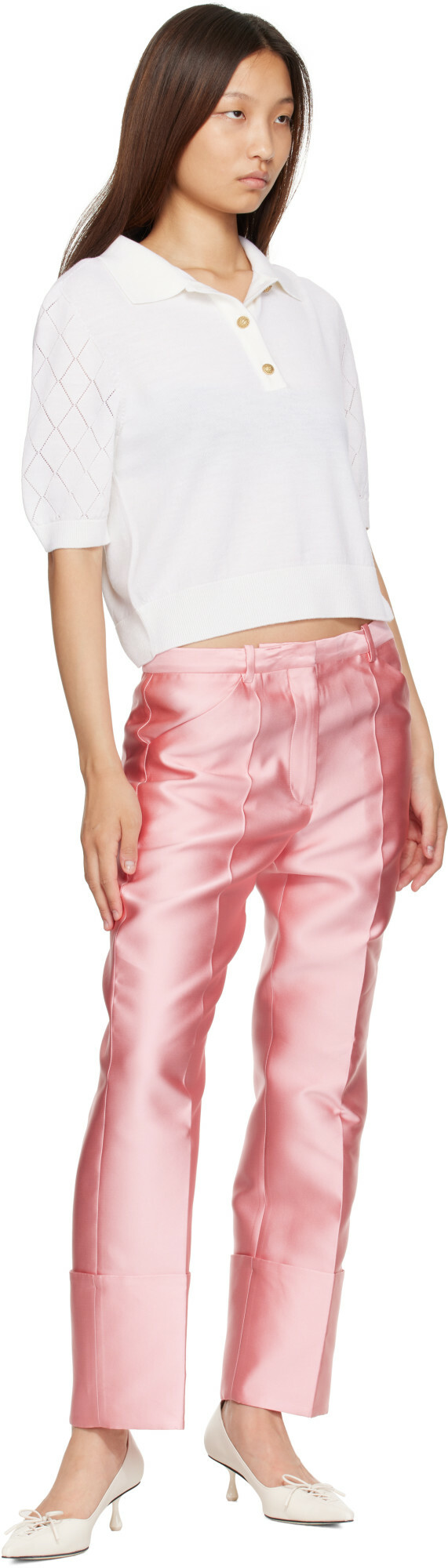Calvin Klein Collection Pink Eva Trousers