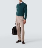 Rubinacci Marfy croc-effect leather loafers