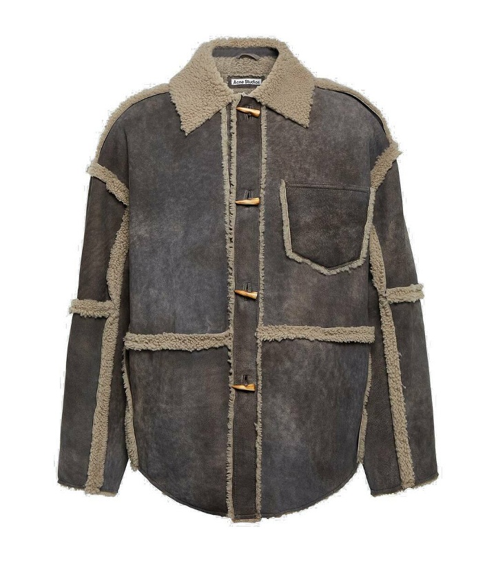 Photo: Acne Studios Shearling-trimmed suede jacket