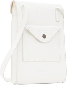 LEMAIRE White Enveloppe Strap Pouch