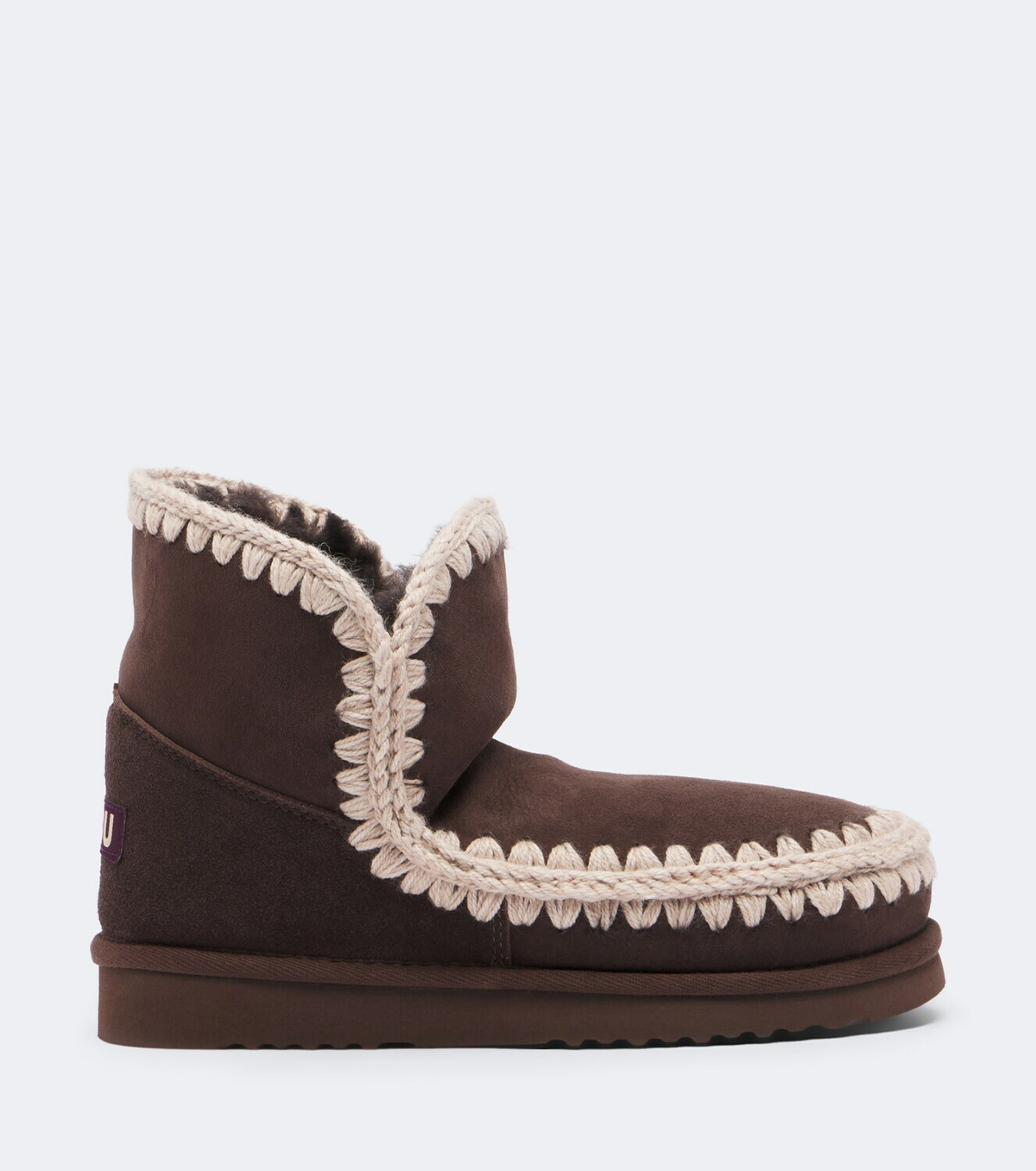 Mou 18 shearling-lined suede ankle boots