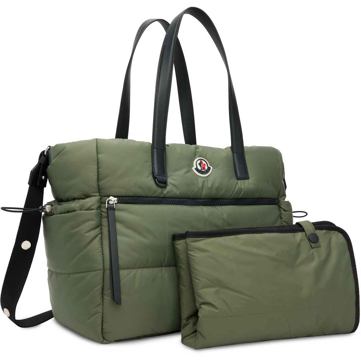 Moncler Enfant Khaki Logo Diaper Bag