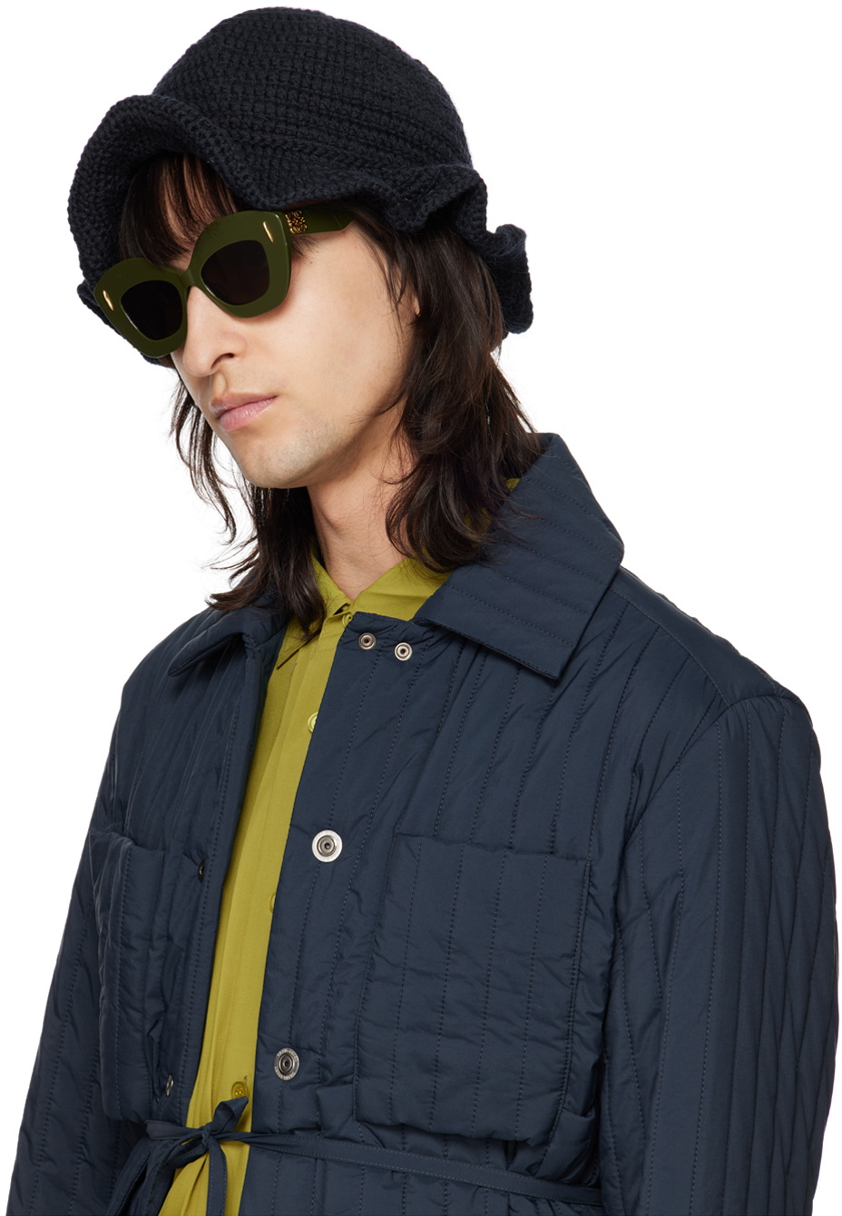 【送料&関税込】Loewe Retro Screen - Green Sunglasses LOEWE Green Retro Screen Sunglasses Loewe