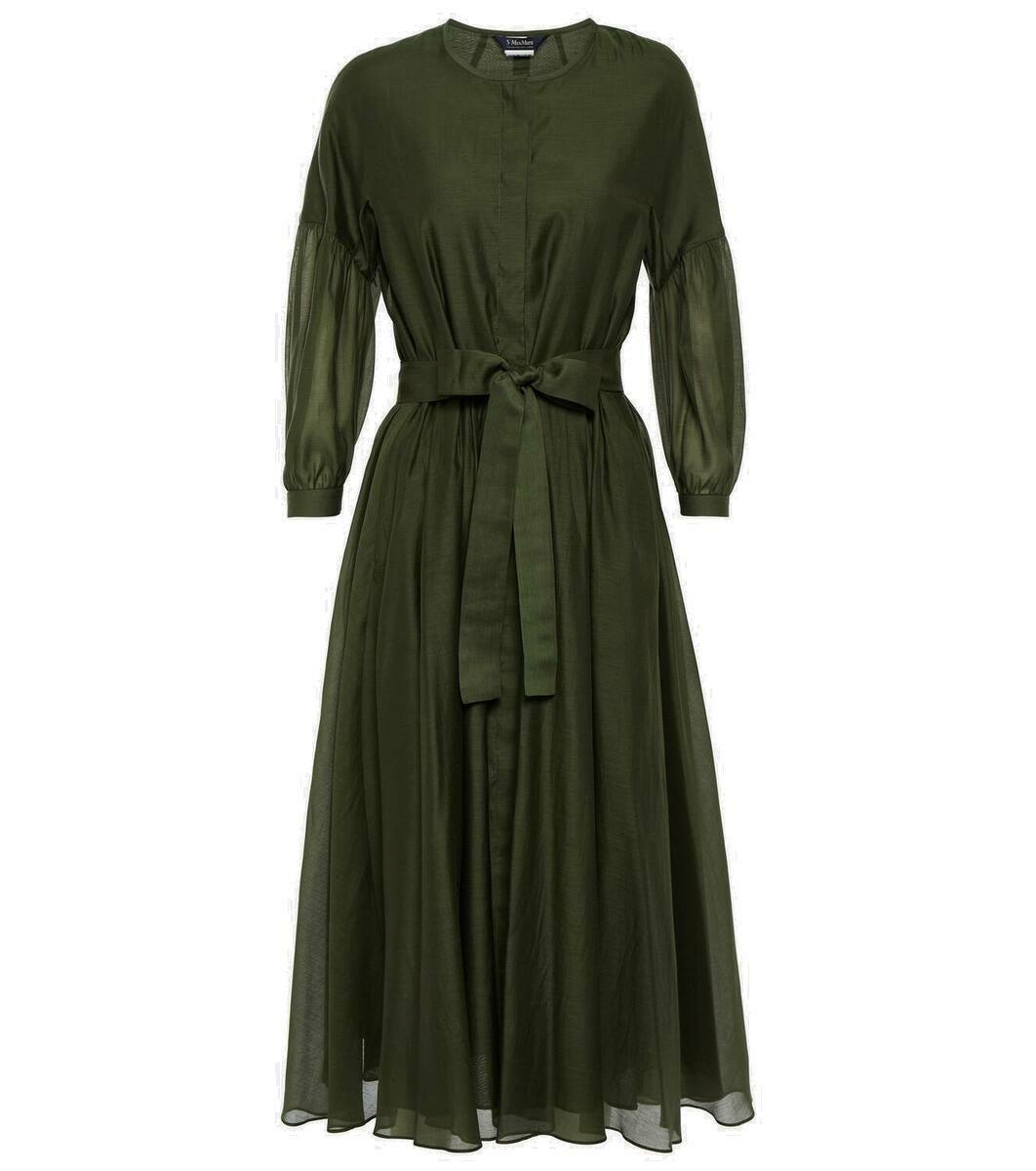【送料 関税込】S’ Max Mara Perseo midi dress S MAX MARA - Abito midi Perseo in popeline giallo - The Corner