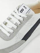 Berluti - Suede-Trimmed Printed Venezia Leather Sneaker - White