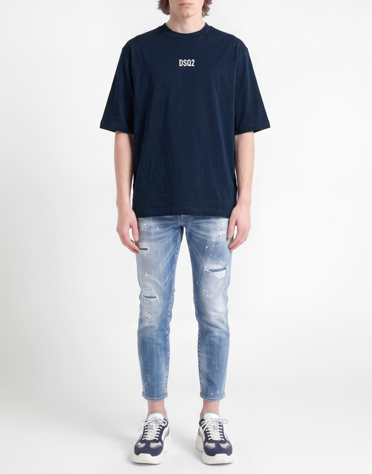 Dsquared2 Mens T-shirt Midnight in Blue