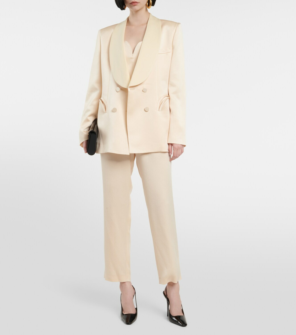 Blazé Milano Bridal Smoking satin blazer Blaze Milano Blazé Milano Bridal Smoking satin blazer Blaze Milano