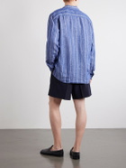 Orlebar Brown - Sylvan Striped Linen Shirt - Blue