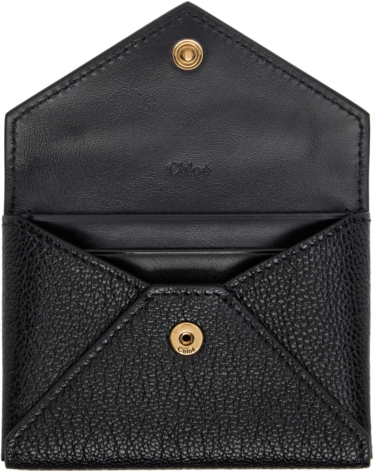 Chloé Black Envelope Card Holder