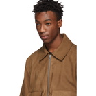 Acne Studios Brown Leather Lazlo Jacket