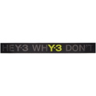 Y-3 Black Logo Slogan Belt