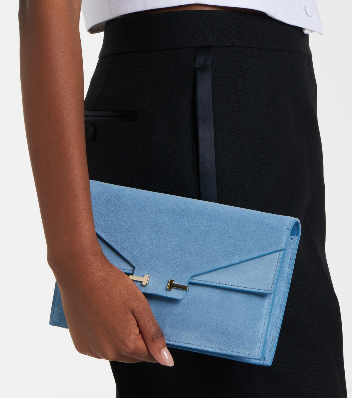 Tom Ford Aube Mini suede crossbody bag