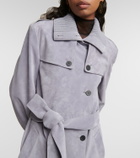 Ferragamo Suede trench coat