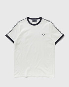 Fred Perry Taped Ringer Tee White - Mens - Shortsleeves