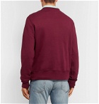 Polo Ralph Lauren - Printed Fleece-Back Cotton-Blend Jersey Sweatshirt - Burgundy
