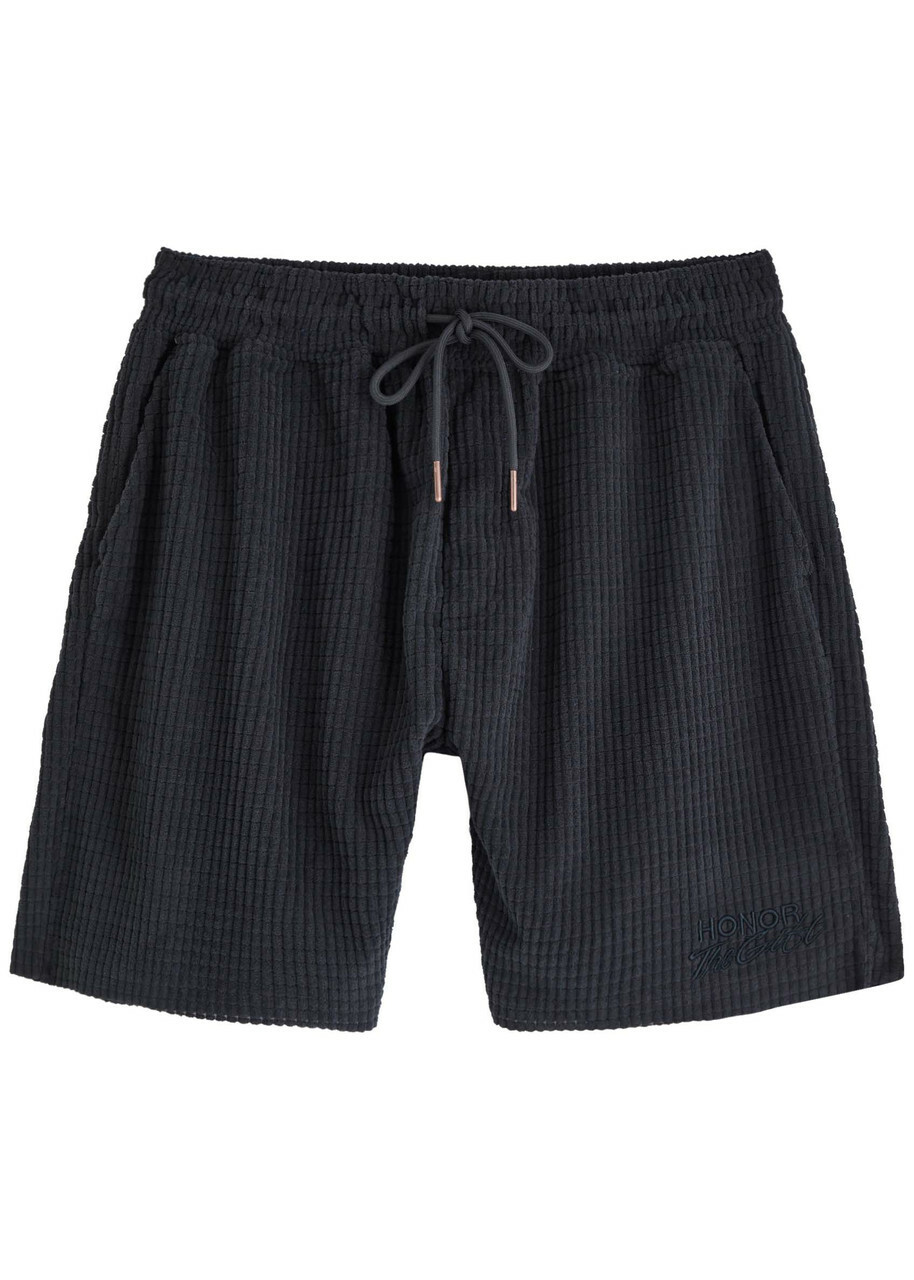 Honor The Gift Textured Knitted Shorts Black