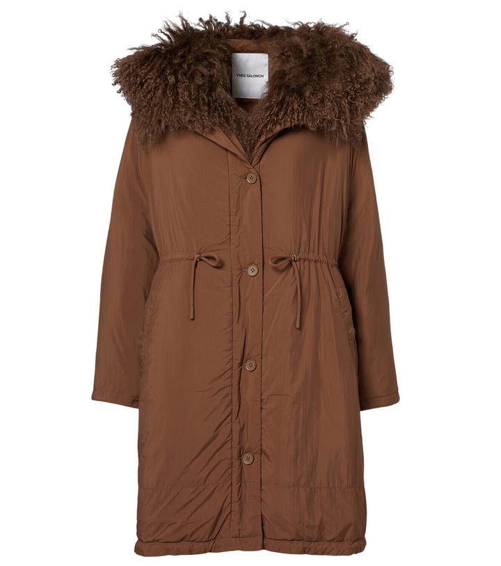 Photo: Yves Salomon Doudoune shearling-trimmed down coat