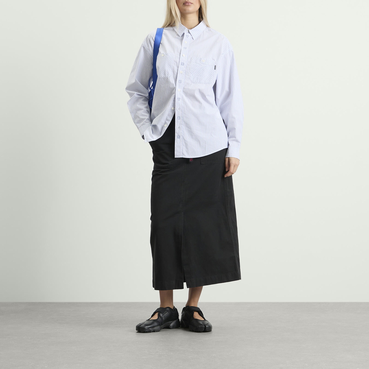 YESEYESEE Women's Plop Stripe Shirt in White