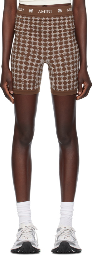 Photo: AMIRI Brown MA Quad Seamless Sport Shorts