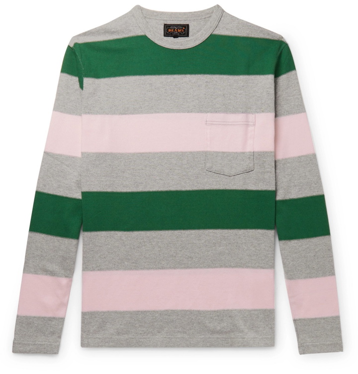 Photo: Beams Plus - Striped Cotton T-Shirt - Multi