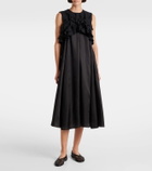 Noir Kei Ninomiya Ruffled wool midi dress