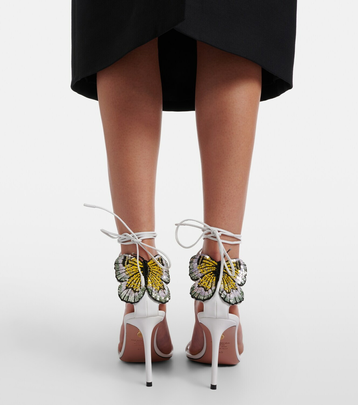 Aquazzura Papillon D'Amour leather sandals