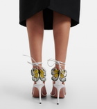 Aquazzura Papillon D'Amour leather sandals