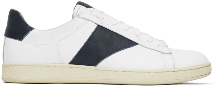Photo: Rhude White & Navy Court Sneakers
