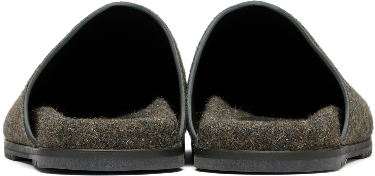 Rick Owens Gray Concordians Granola Mule Loafers