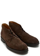 Tods Gommino Suede Boots Brown