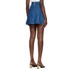 Givenchy Blue Cocoon Denim Miniskirt