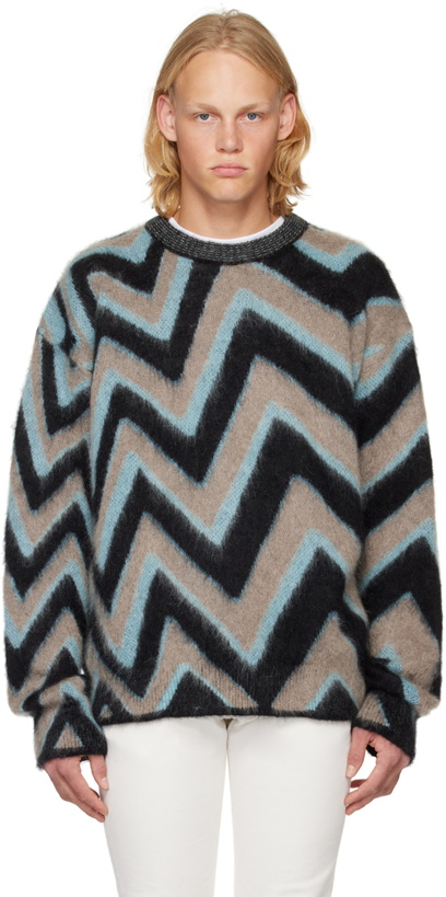 Photo: Paul Smith Multicolor Zig-Zag Sweater