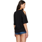 Coperni Black Open Shoulder T-shirt