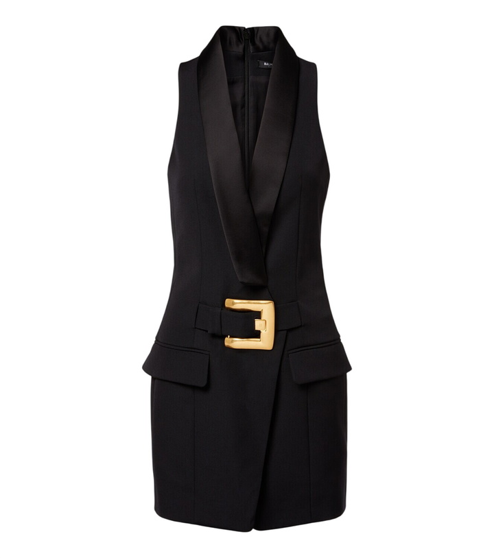 Photo: Balmain Virgin wool minidress