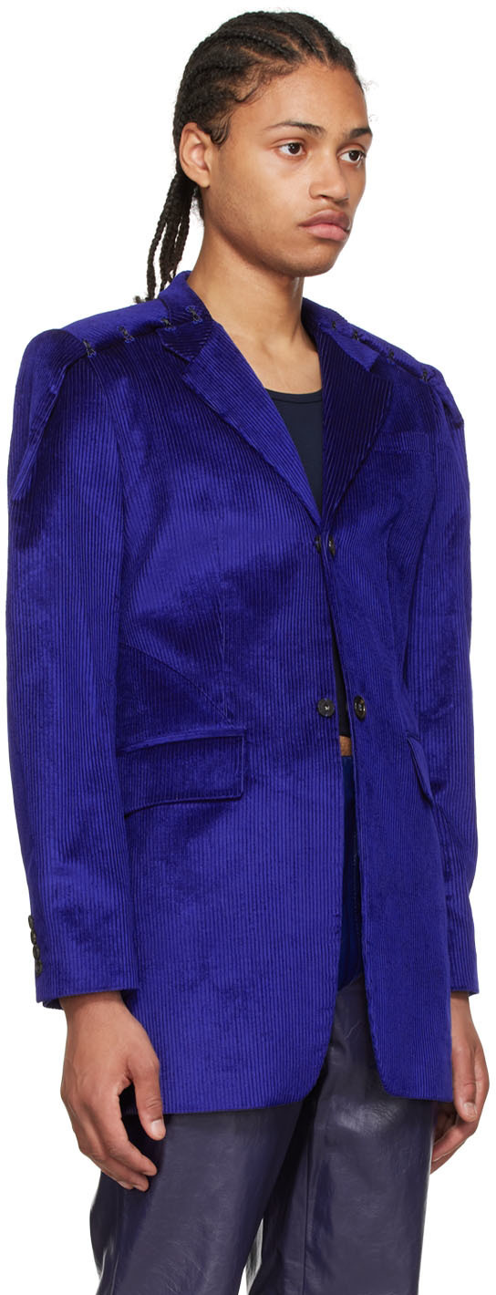 Situationist Purple Cotton Blazer Situationist