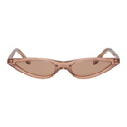 George Keburia Brown Micro Cat-Eye Sunglasses