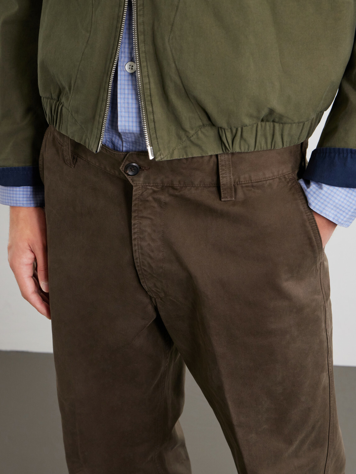 Drake's - Straight-Leg Peached Cotton-Twill Trousers - Brown